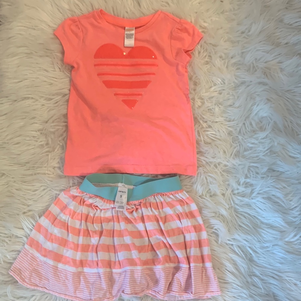 Carters & Gymboree Skirt and top. •Top by it self it $10• skirt by itself is $7